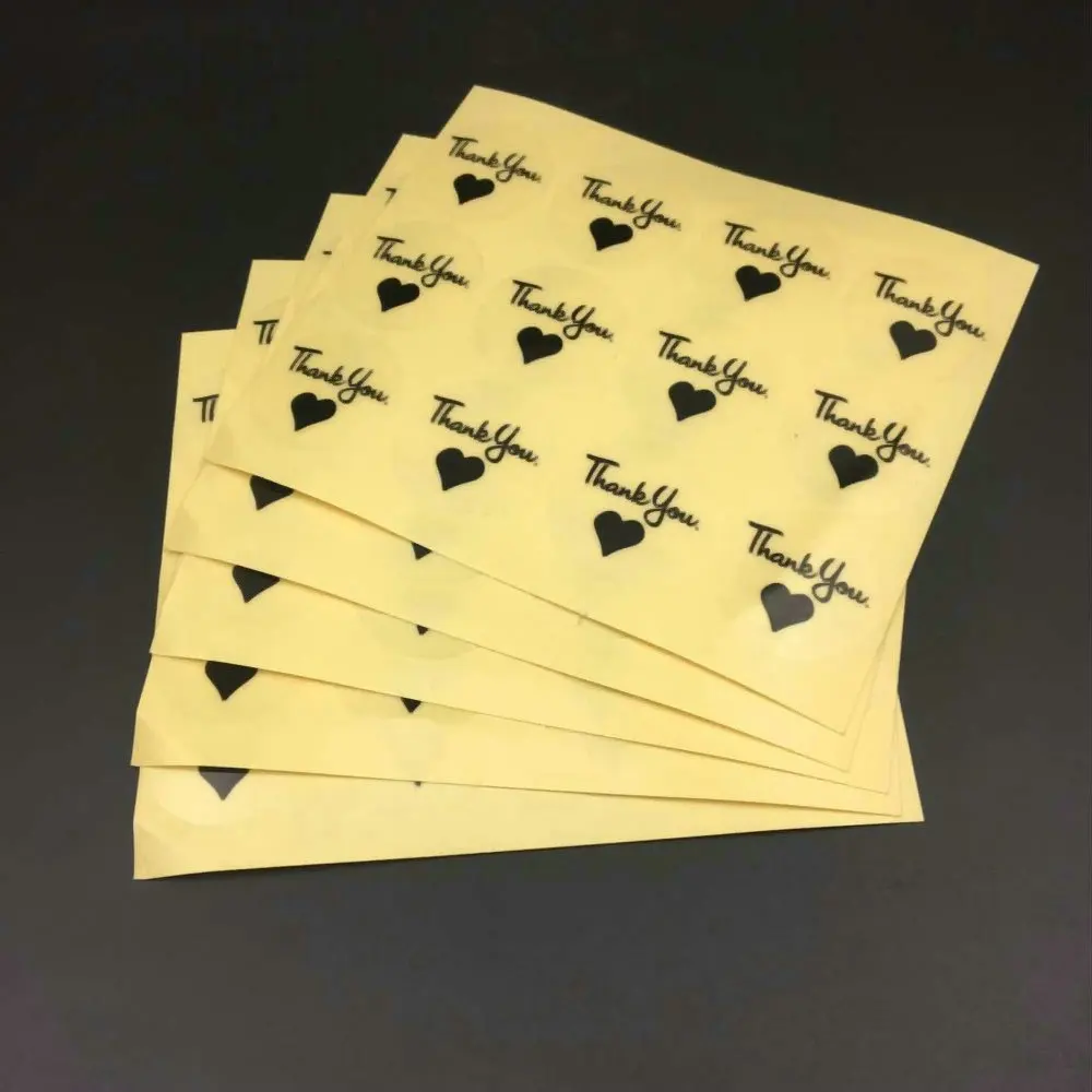 100 шт. круглая прозрачная наклейка сердечки 30 х30 мм (1 18 х 1 дюйма) | Дом и сад