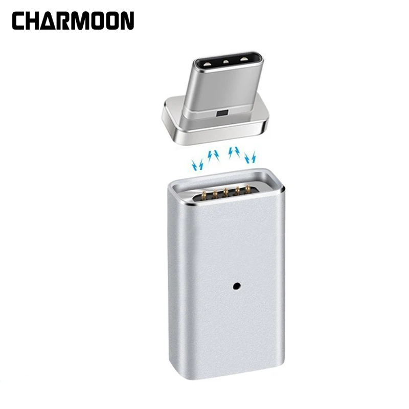 CHARMOON Micro USB для type-C Магнитный адаптер конвертер для Macbook Nexus 5X для OnePlus 6 зарядный Магнитный кабель адаптер