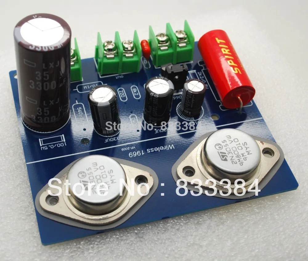 Бесплатная доставка Новый Двухканальный комплект усилителя JLH 1969 A класса ST2N3055 MKP