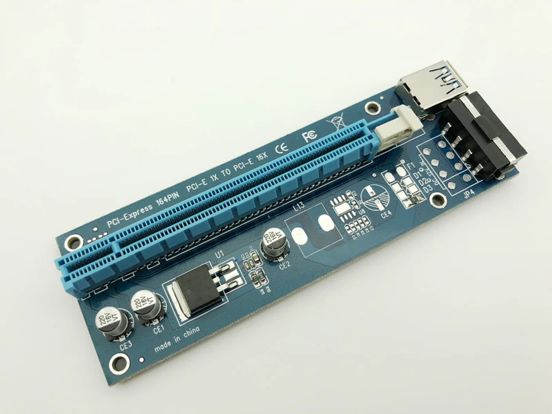 Wholesale USB 3.0 PCI-E Riser Express 1X 4x 8x 16x Extender Adapter Card SATA 15pin Male to 4pin Power Cable | Компьютеры и офис