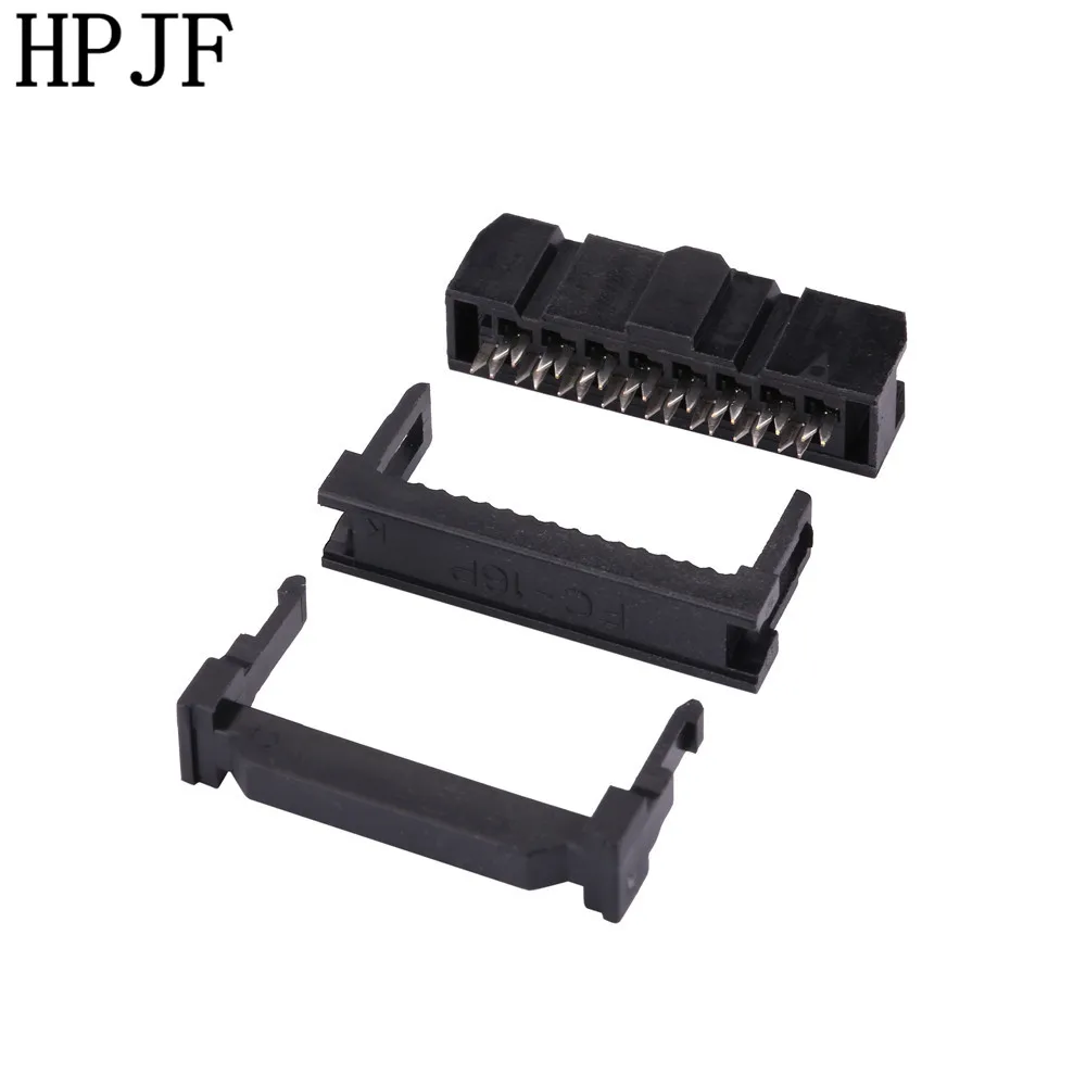 10 шт. FC-16P 2x8Pin Dual Row шаг 2 54 мм гнездо IDC соединитель наружный коллектор 16-контактный
