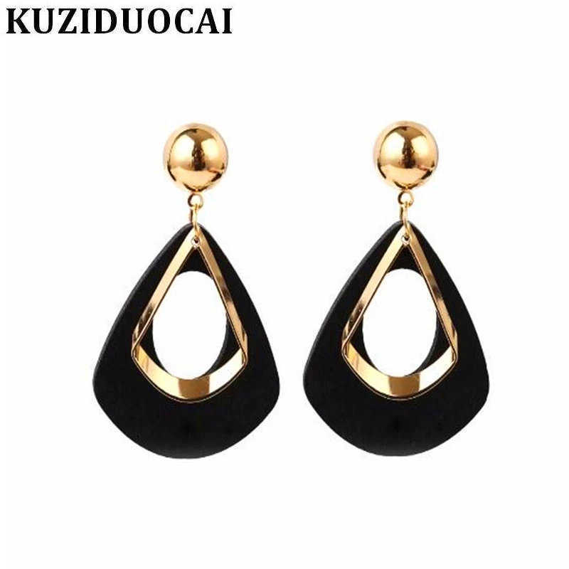 Kuziduocai 2018 Новинка! Модные Изящные ювелирные изделия медное деревянное покрытие
