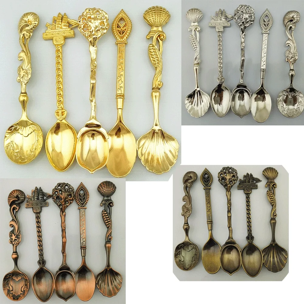 Набор из 5 ложек и для мороженого нержавеющей стали | Дом сад