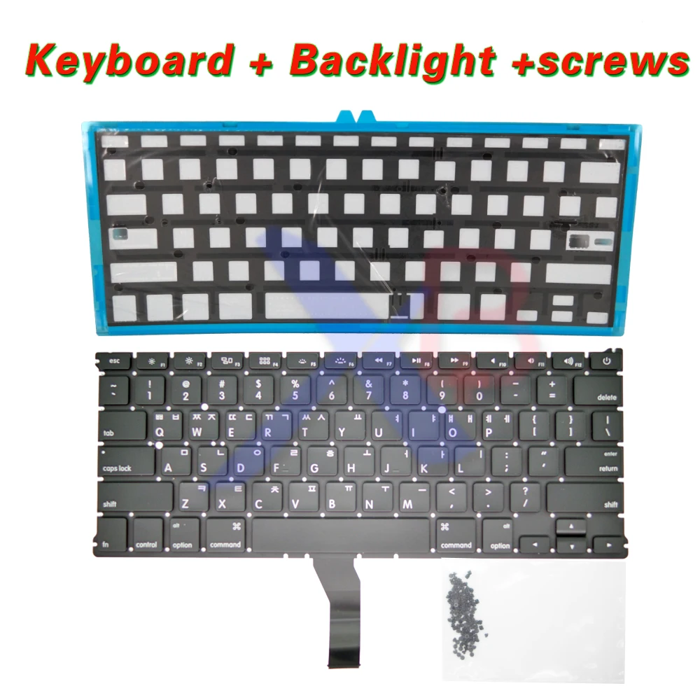 Корейская клавиатура для MacBook Air 13 3 &quotA1369 A1466 клавиатура/подсветка с подсветкой +