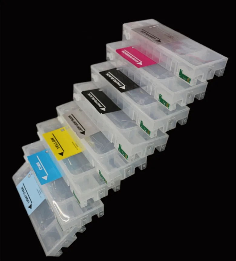 9colors Refillable Ink Cartridge For Epson SURE COLOR P800 Printer empty ink cartridge with one time use chip in 160ML/PC | Компьютеры и