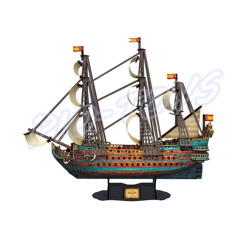 Новая крутая Подарочная 3D головоломка SAN FELIPE модель корабля высокого твердого