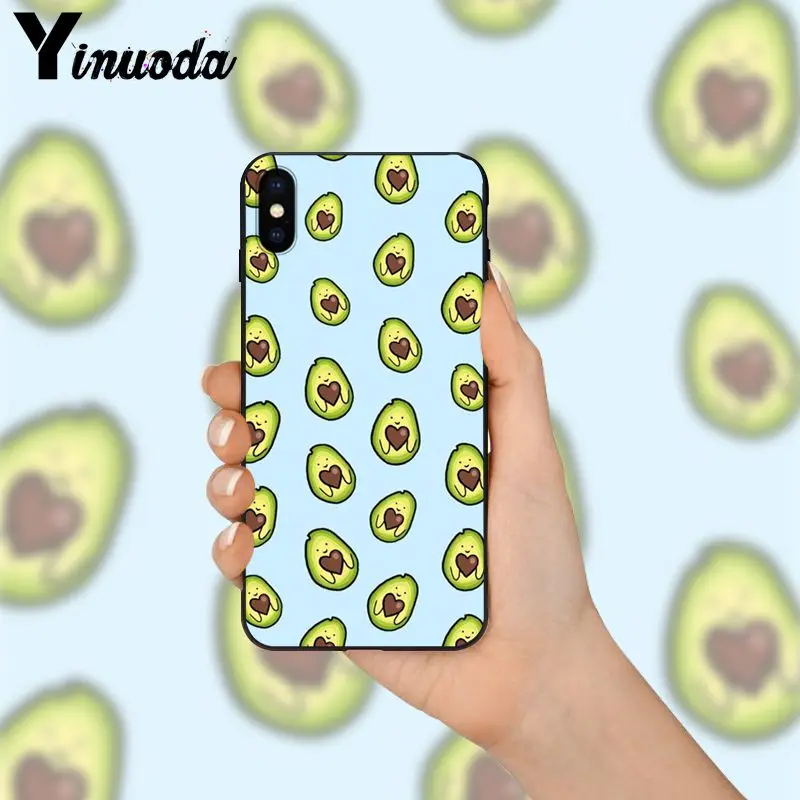 Yinuoda авокадо заказчик высококачественный чехол для телефона Apple iPhone 8 7 6 6S Plus X XS MAX 5