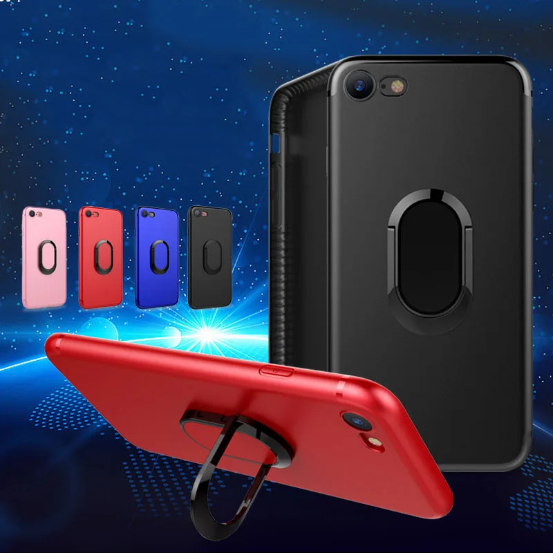 Mobile Keysion Holder For iphone 6 6s 7 8 plus X In Car Magnetic Suction Bracket Case Finger Ring Soft TPU Back Cover SMSNXY | Мобильные