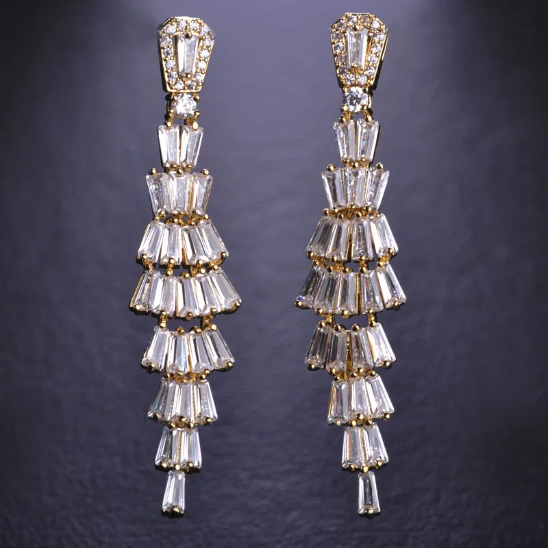 MECHOSEN потрясающие свадебные комплекты ювелирных изделий Кубический Цирконий