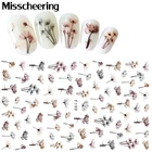 Цветочная серия, дневная Сакура, Маргаритка, лаванда, цветочный узор, 3d переводная наклейка, маникюр, украшение для ногтей