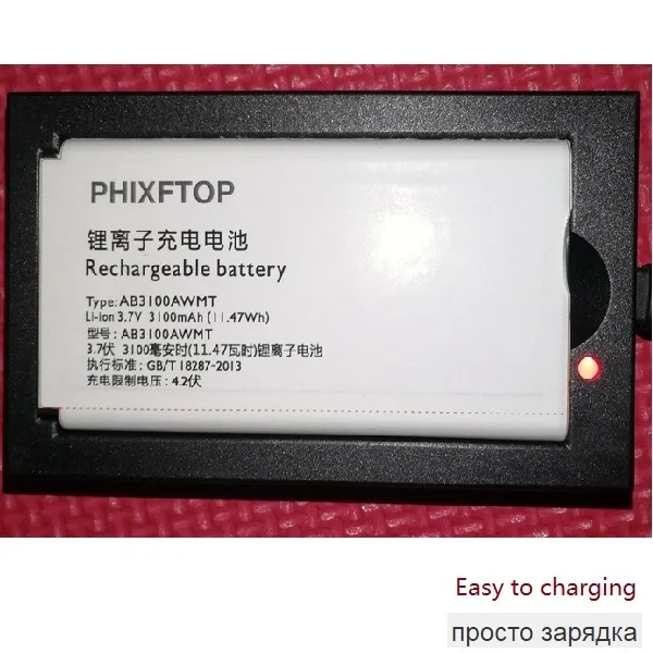 Оригинальный аккумулятор + рабочий стол для телефона Xenium E180 E560 E181 AB3100AWMT зарядное