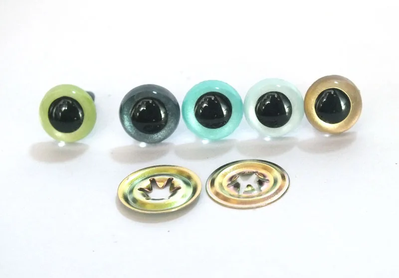 100pcs Pearl Color Safety Plastic Eyes With MW Washer For Toys --10.5mm