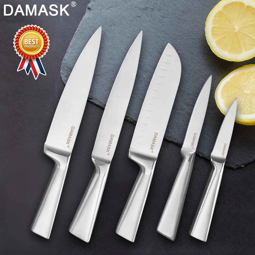 Набор кухонных ножей Damask набор из нержавеющей стали Европейский нож шеф повара