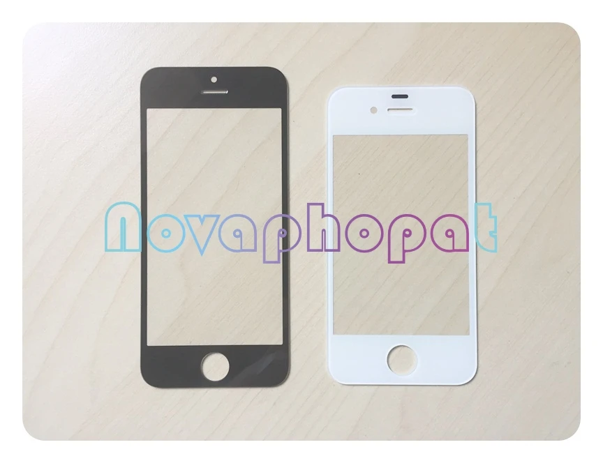 Черный/белый стеклянный экран Novaphopat для Iphone 4 5 4s 5C объектив (не сенсорный ЖК