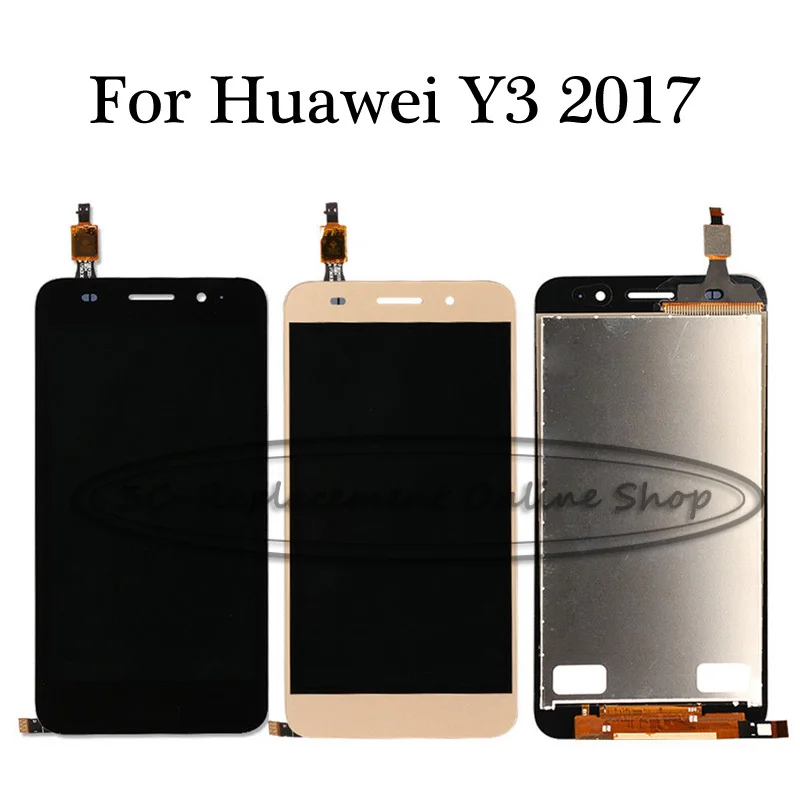 100% Протестировано для Huawei Y3 2017 CRO L22 L02 L03 L23 U00 ЖК дисплей + части замены процессора