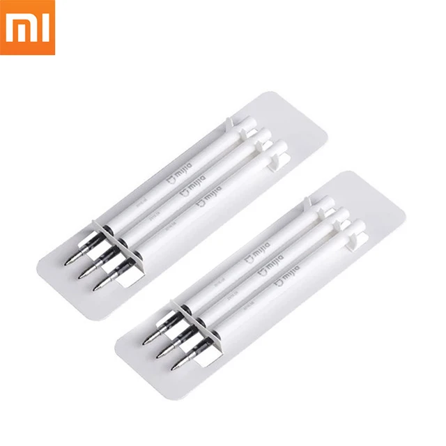 xiaomi mi jia, умная ручка, mi Pen, 9,5 мм, ручка для подписи xiaomi, PREMEC, гладкая, швейцарская, сменная, mi Kuni - Цвет: 6pcs ink