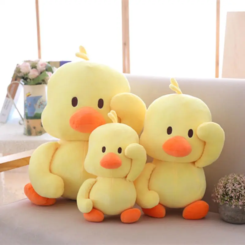 Kawaii плюшевая желтая утка плюшевые игрушки мягкие мягкая детские куклы подарки на