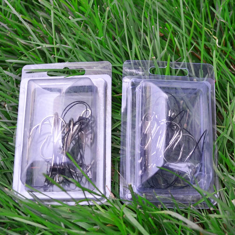 Lawaia Hooks Fishing Handmade Anchor hook Barbed Fish Hooks Three-jaw Anchor String Hook Tied Boxed Fishing Tackle Accessories