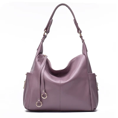 purple Из натуральной кожи Crossbody сумки для женщин плеча Сумка женские роскошные Сумки модельер Большой Tote кошелек - Цвет: purple