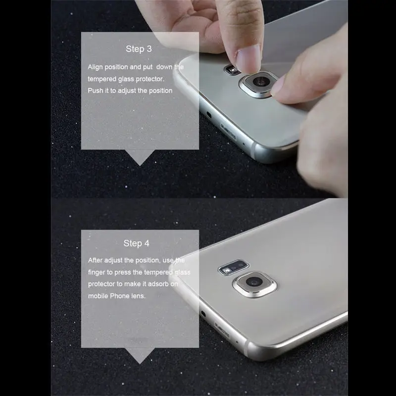 Объектив задней камеры + протектор вспышки закаленное стекло для Samsung S6 S7 Edge S8|samsung