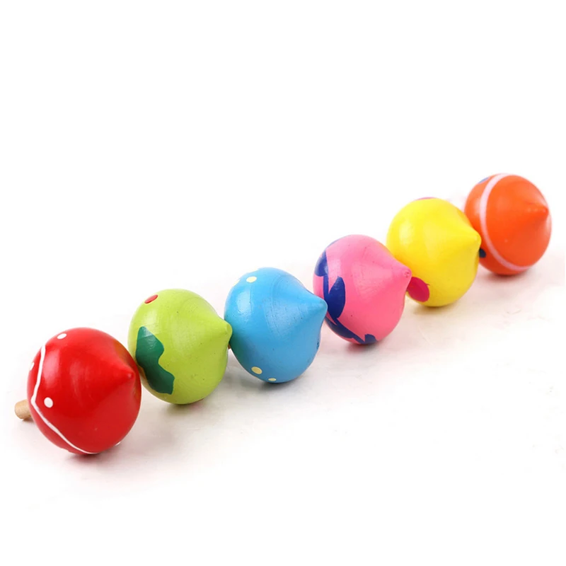 Деревянные мини игрушки Beyblade для детей милые Развивающие с гироскопом умными