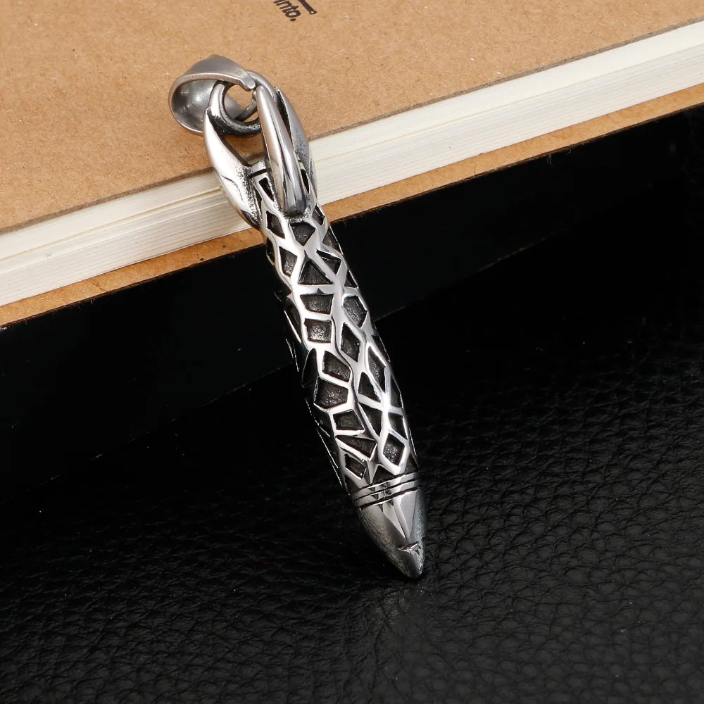 Rocket Stainless Steel Pendant Necklace For Men Fashion Personality Metal Male Jewelry | Украшения и аксессуары