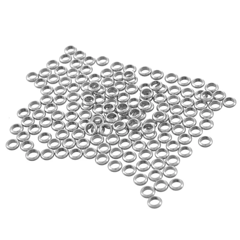 Новинка 2017 нержавеющая сталь круглые бусины с большим отверстием сделай сам мода
