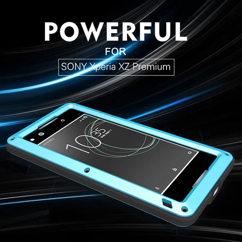 Чехлы LOVE MEI для Sony Xperia XZ Premium G8141 G8142 сверхмощный силиконовый чехол ТПУ и жесткий