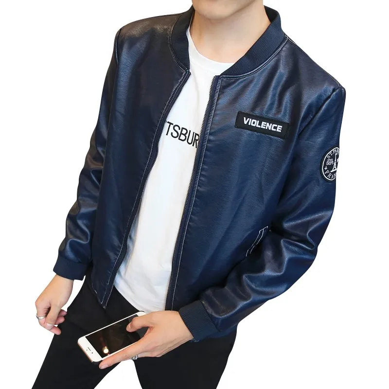 

Мужская кожаная куртка Bormandick, Новое поступление, брендовая мотоциклетная кожаная куртка для мужчин, приталенное пальто на молнии, пальто ...