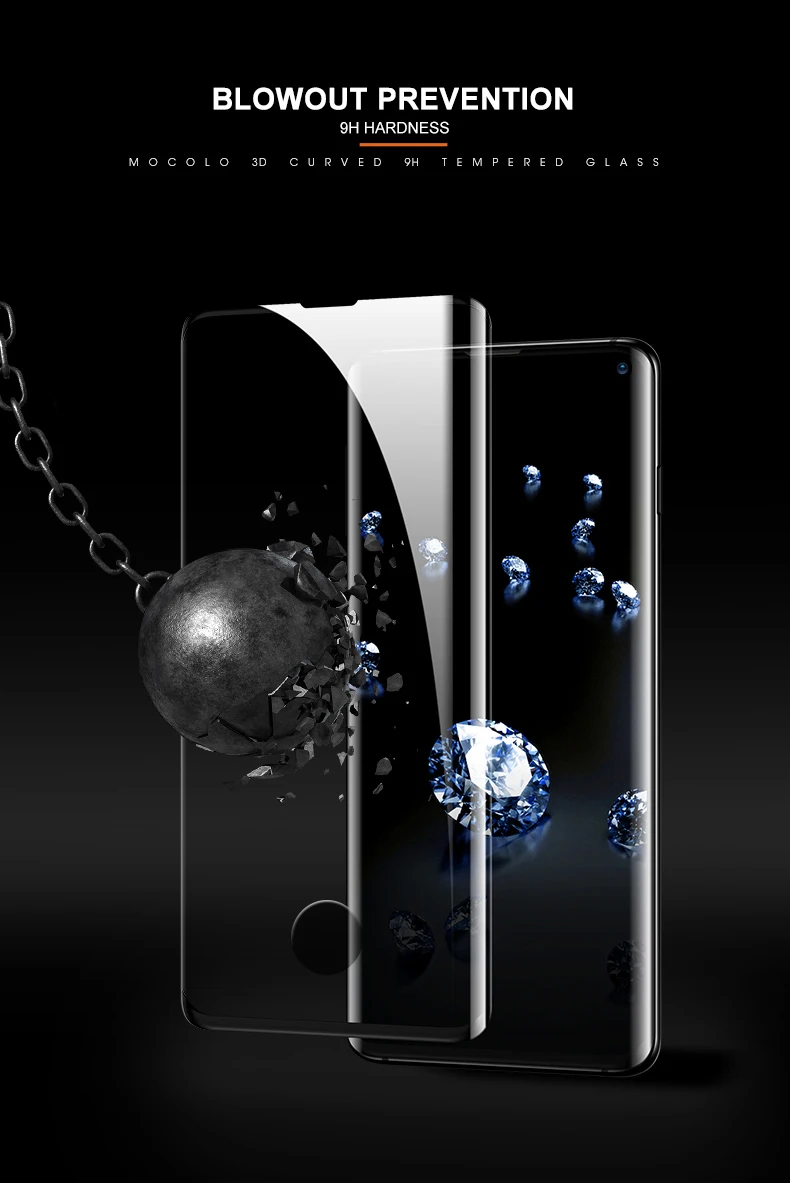 Mocolo 3D изогнутое премиум стекло для samsung S10 Защитная стеклянная пленка для экрана для Galaxy S10 Plus S10e градиентный чехол из закаленного стекла