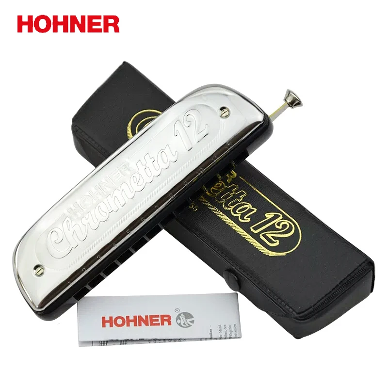 Hohner 255 Chrometta 12 отверстий Хроматическая Губная гармошка Клавиша C Major|12 hole|12 hole chromatic