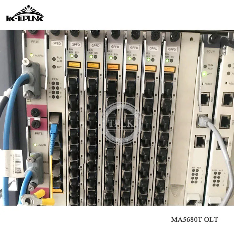 Оригинальный 100% Новый 19 дюймов Хуа Вэй GPON MA5680T OLT с 2 * SCUN gicf PRTE 2*10G X2CS 1 шт. 8 или 16