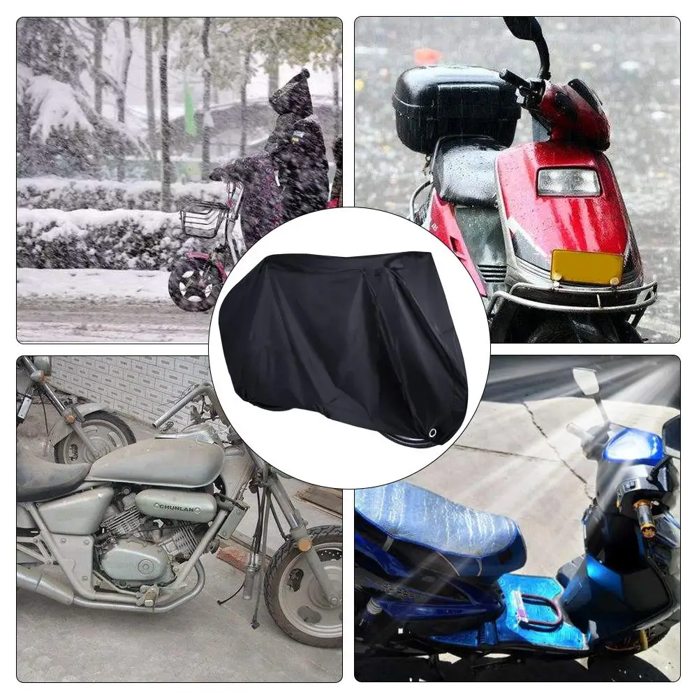 

Universal 190T XXL Motorcycle Dust Cover Polyester Taff Rainproof Sunscreen Clothing Sports Car Scooter Shield With Keyhole