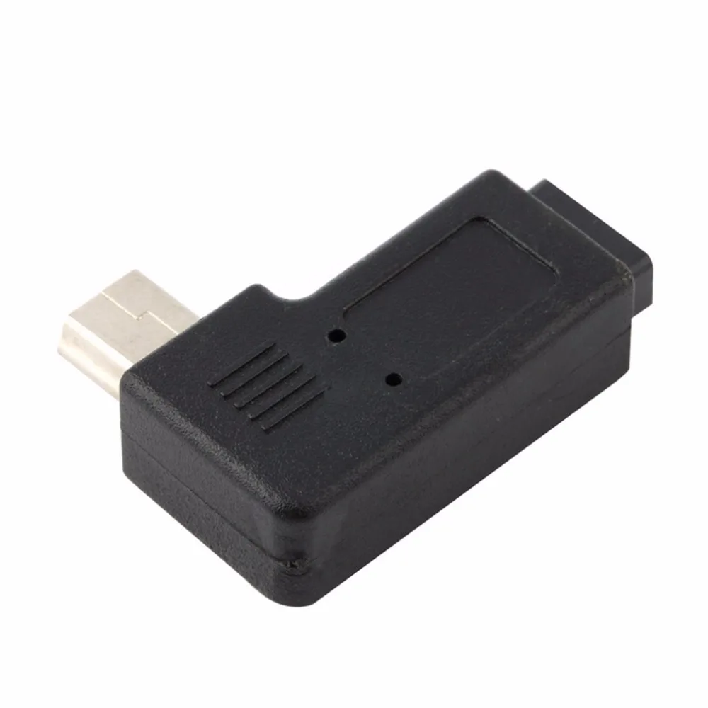 Модный 1 шт. переходник с женского USB Micro 5Pin на Мини Male 90-градусный угол левого