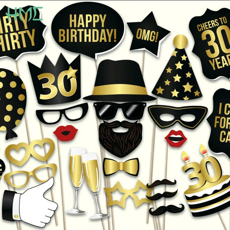 36 шт. декоративные фотообои с надписью Homers to 30|adult adult|adult partyadult birthday |
