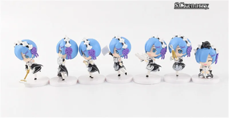 Жизнь в другом мире от Zero Servant Girl Rem ПВХ Фигурки Коллекционная модель игрушки 7