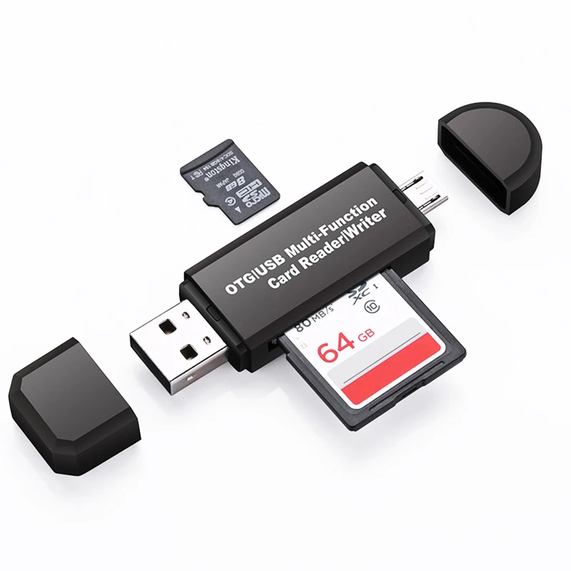 USB OTG кардридер Twobro 3 в 1 адаптер 2 0 универсальный TF/Micro SD для телефонов на Android Macbook