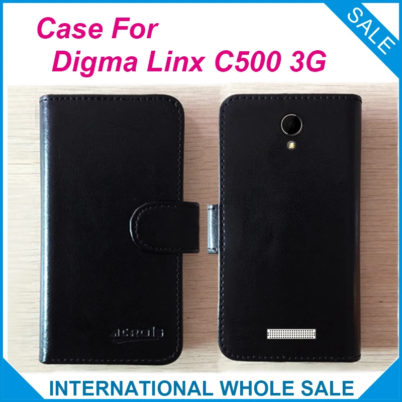 Хит! 2017 чехол Digma Linx C500 3G 6 видов цветов высокое качество полностью откидной