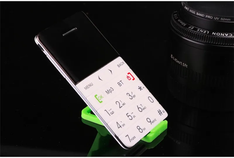 AEKU Qmart Q5 2G GSM карта Мобильный телефон 5,5 мм ультра тонкий карманный мини тонкий телефон 0,96 дюймов карта сотовый телефон