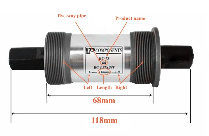 Фонарь для нижнего кронштейна подшипник с квадратным отверстием 68*110