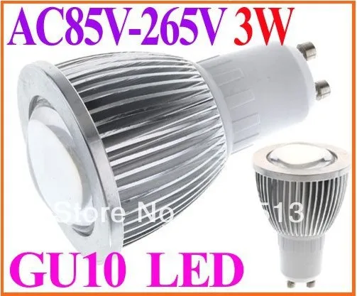 85V-265V 350LM GU10 LED Spotlight 3W White or Warm Light Lamp Bulb Led Spot | Лампы и освещение
