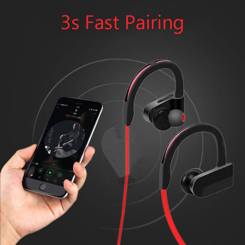 Спортивные Bluetooth наушники Беспроводная стереогарнитура 4 1 вкладыши с