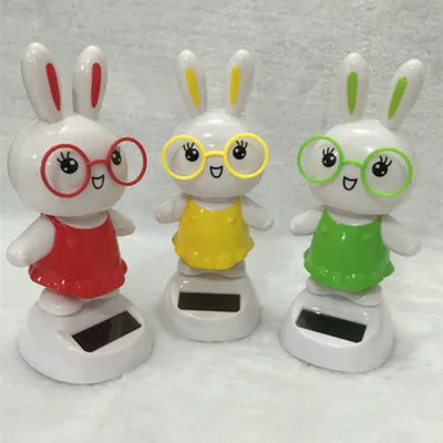 Вибрирующий кролик с головой украшение для интерьера автомобиля автоматический