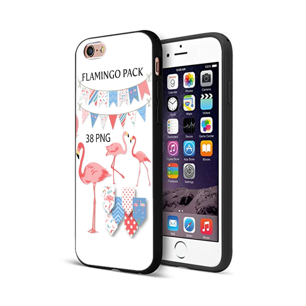 Black tpu case for iphone 5 5s se 6 6s 7 8 plus x 10 silicone cover XR XS 11 pro MAX Lips Flamingo | Мобильные телефоны и