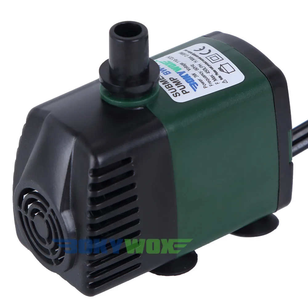 110 V 450LPH погружной насос для аквариума пруда фонтана воды осени гидропоники