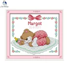 Набор для вышивки крестиком Joy Sunday 11CT14CT, Набор для вышивки крестиком для домашнего декора, шитье спящим медведем