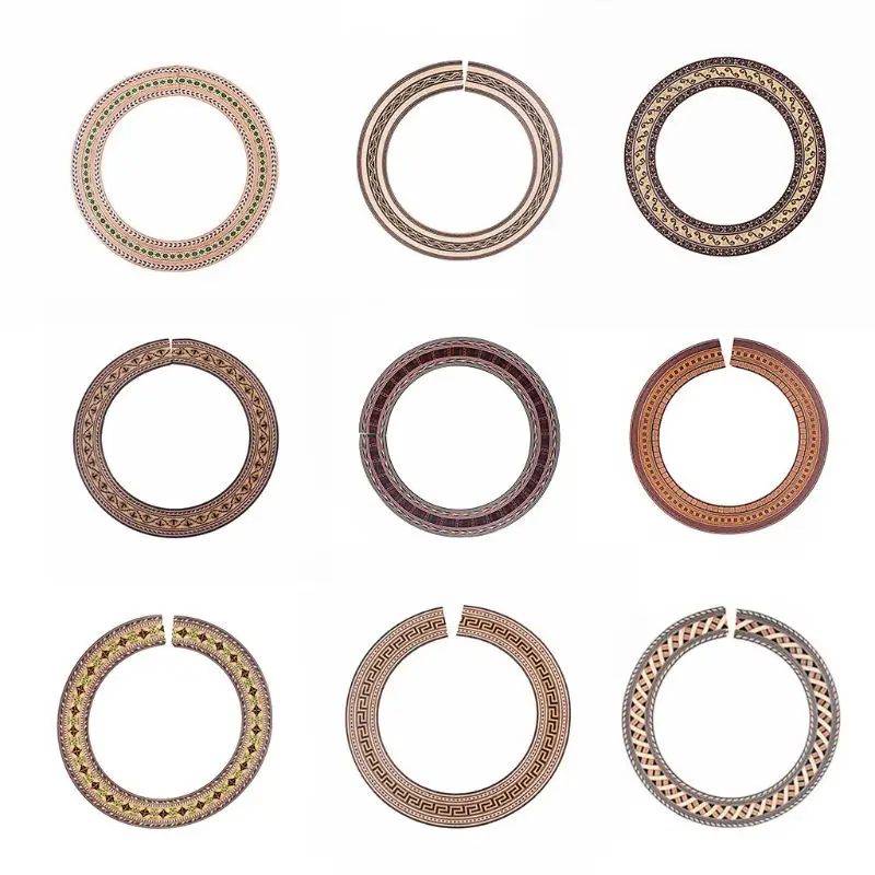 Гитара звук отверстие инкрустация деревянная розетка для акустической