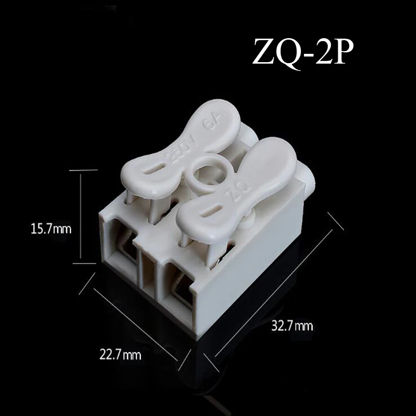 5 шт./лот ZQ 1P/ZQ 2P/ZQ 3P пружинный разъем провода отлично подходит для светодиодной