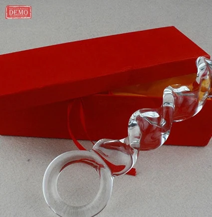 Спираль чистой из термостойкого хрусталя dildo член анальный анальная пробка