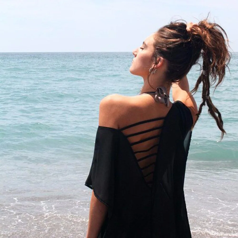 plus size summer tops for women 2018 Black blouse Short Sleeve Swimsuit Top Sexy Summer Beach Wear Women blusa feminina XL |